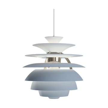 Suspension PH Snowball - Dusty blue-chrome - Louis Poulsen