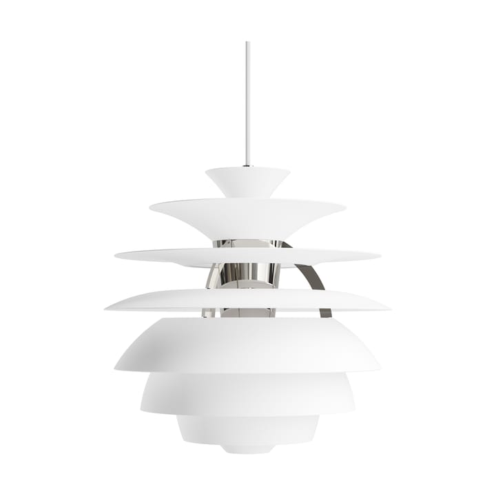 Suspension PH Snowball - Soft white-chrome - Louis Poulsen