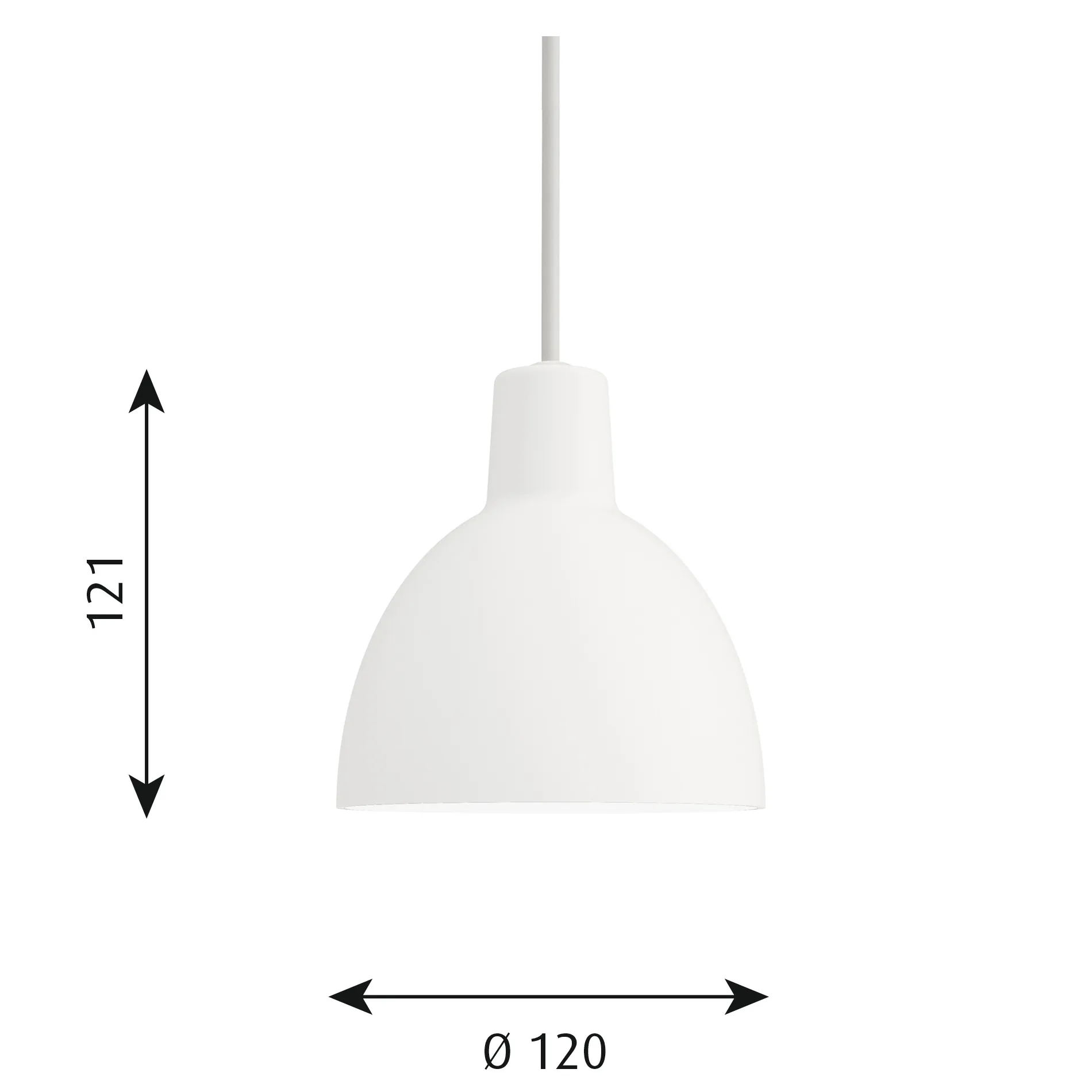 Suspension Toldbod 120, Blanc Louis Poulsen