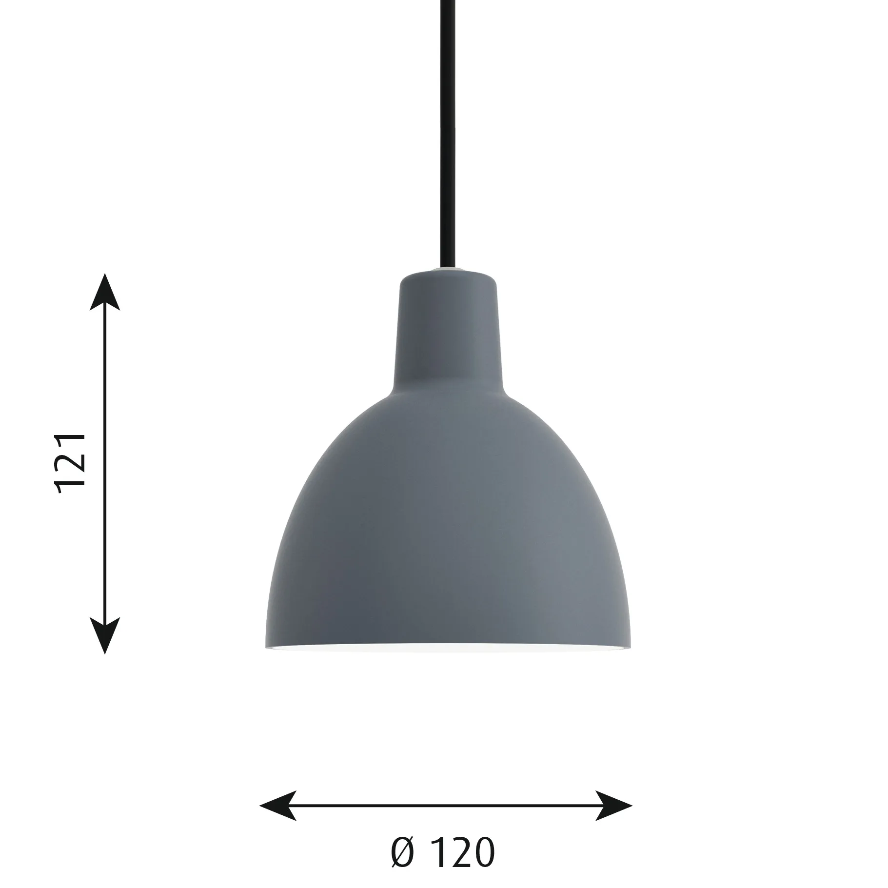Suspension Toldbod 120, Bleu-gris Louis Poulsen