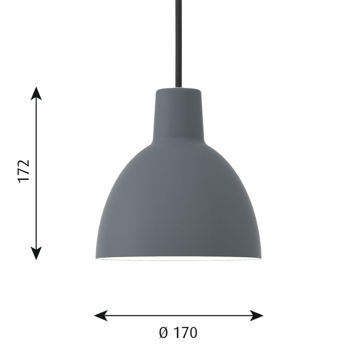 Suspension Toldbod 170, Bleu-gris Louis Poulsen