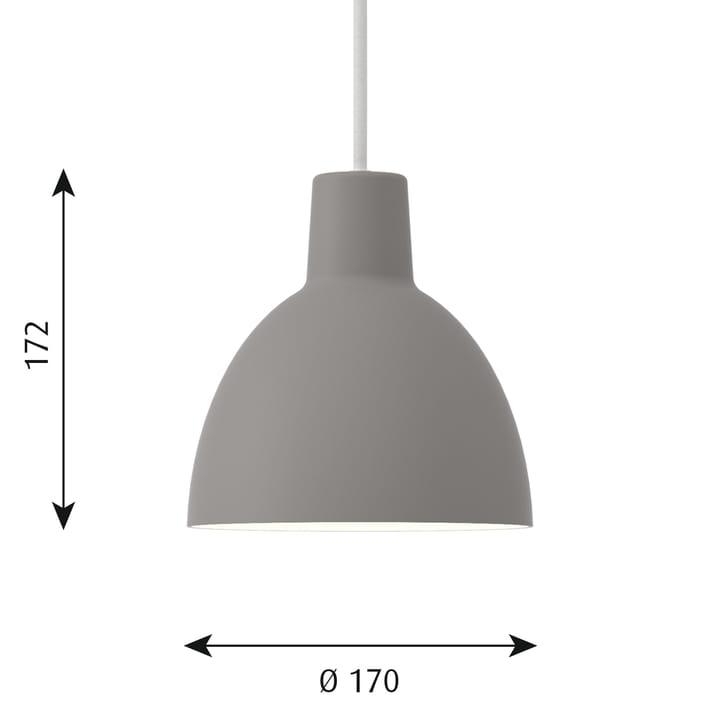 Suspension Toldbod 170 - Gris clair - Louis Poulsen