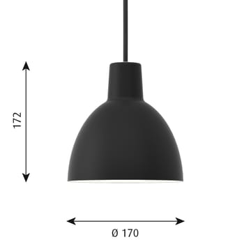 Suspension Toldbod 170 - Noir - Louis Poulsen