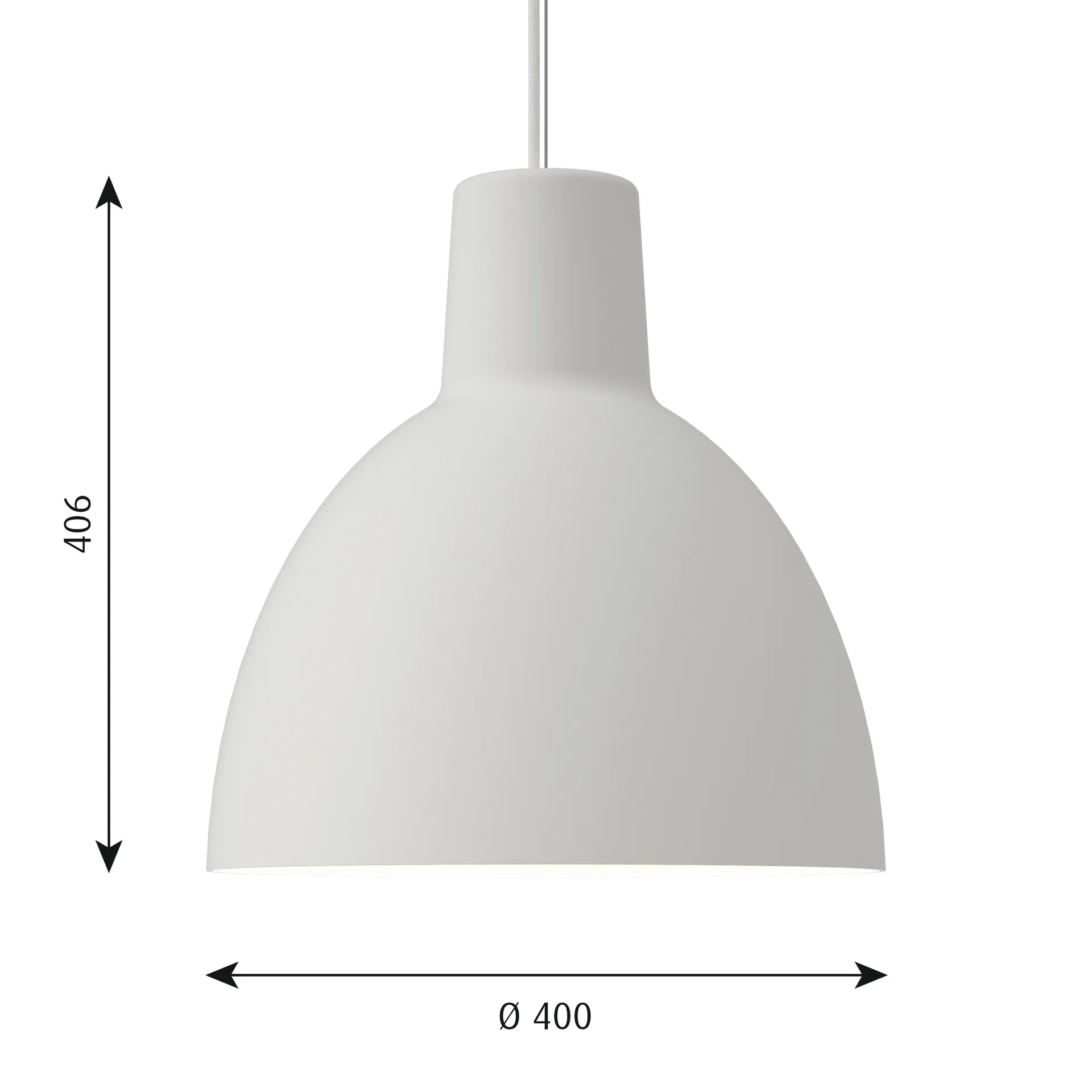 Suspension Toldbod 400, Blanc Louis Poulsen