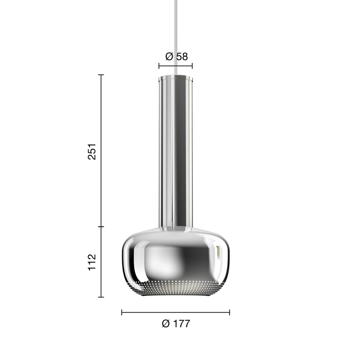 Suspension VL 56 - Chromé brillant - Louis Poulsen