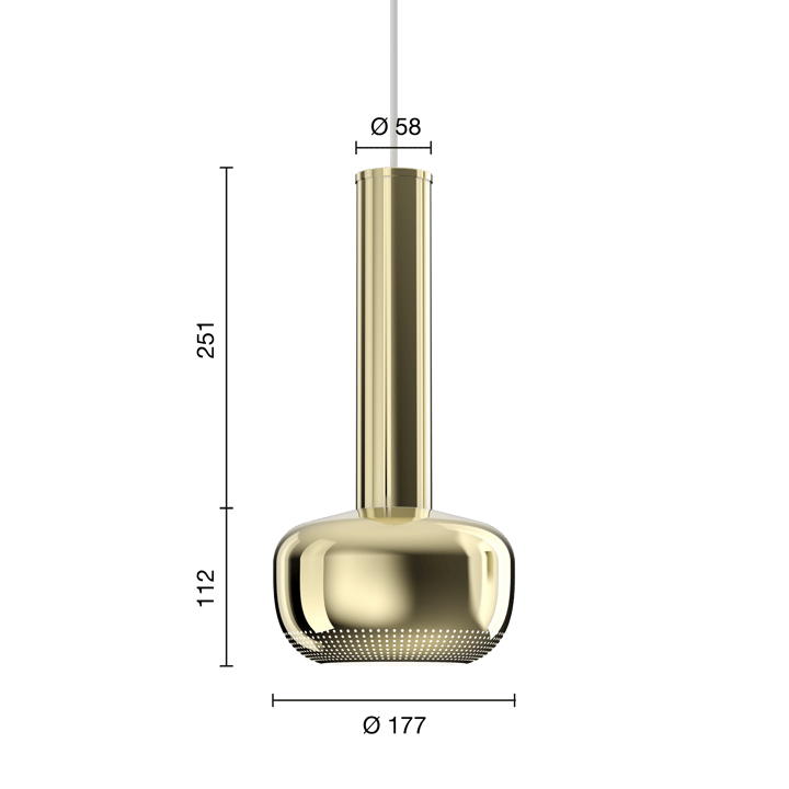 Suspension VL 56, Laiton poli Louis Poulsen