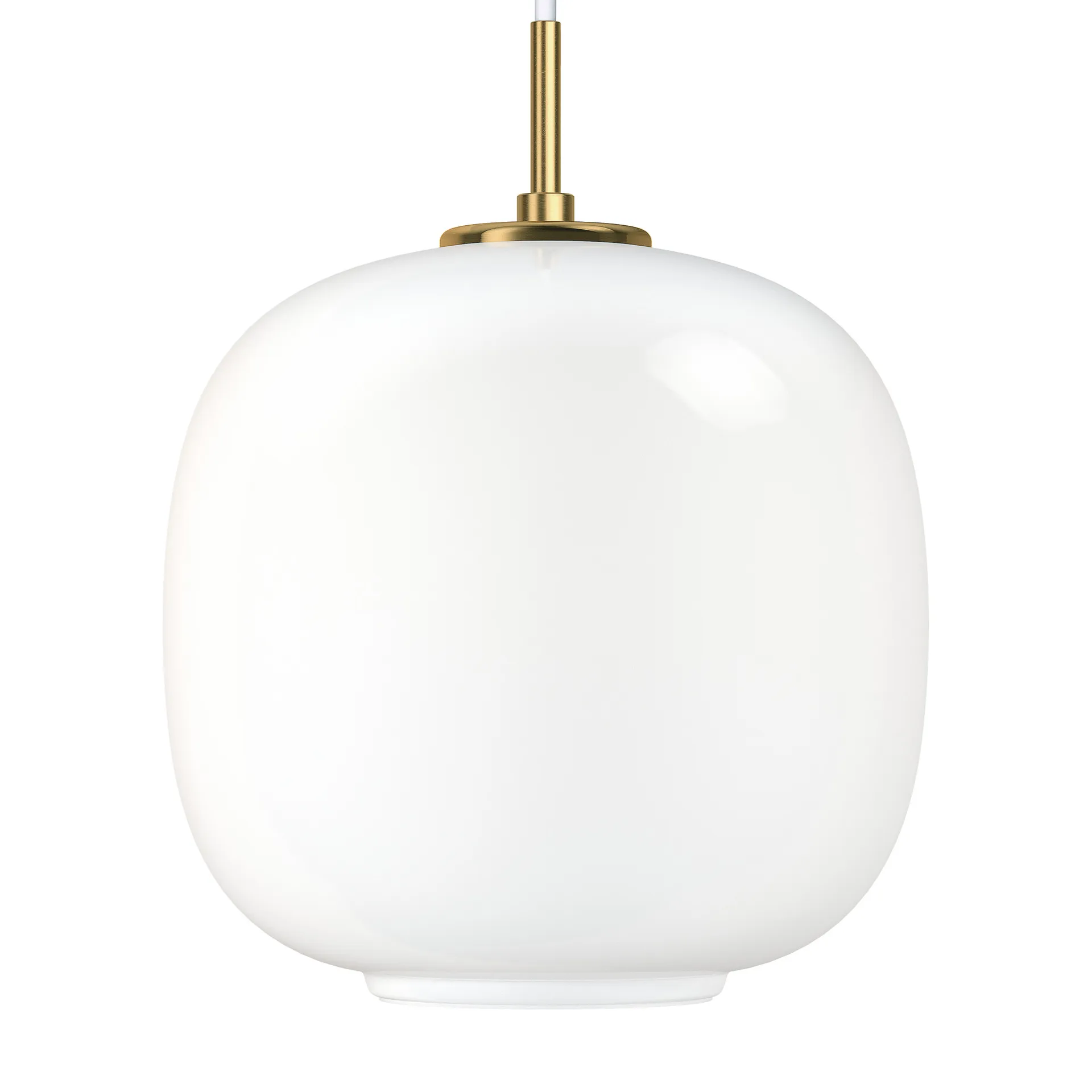 Suspension VL45 Radiohus Ø25cm, Brass-white opal glass Louis Poulsen