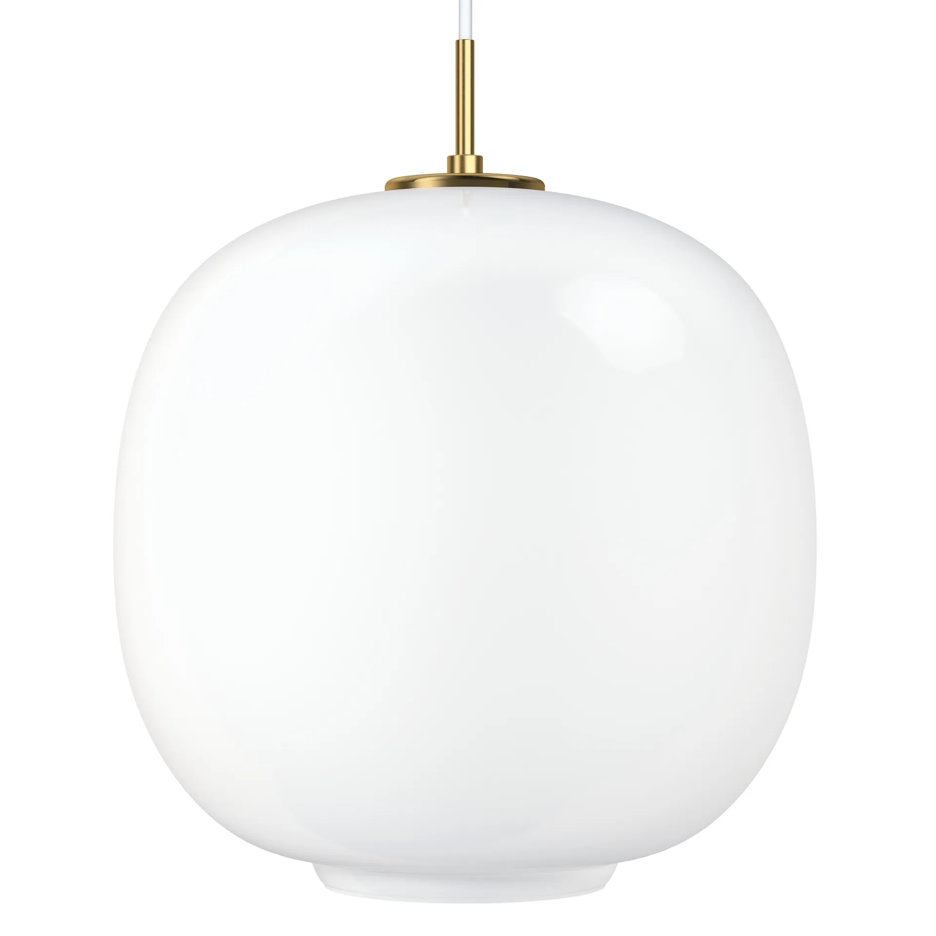 Suspension VL45 Radiohus Ø37cm, Brass-white opal glass Louis Poulsen