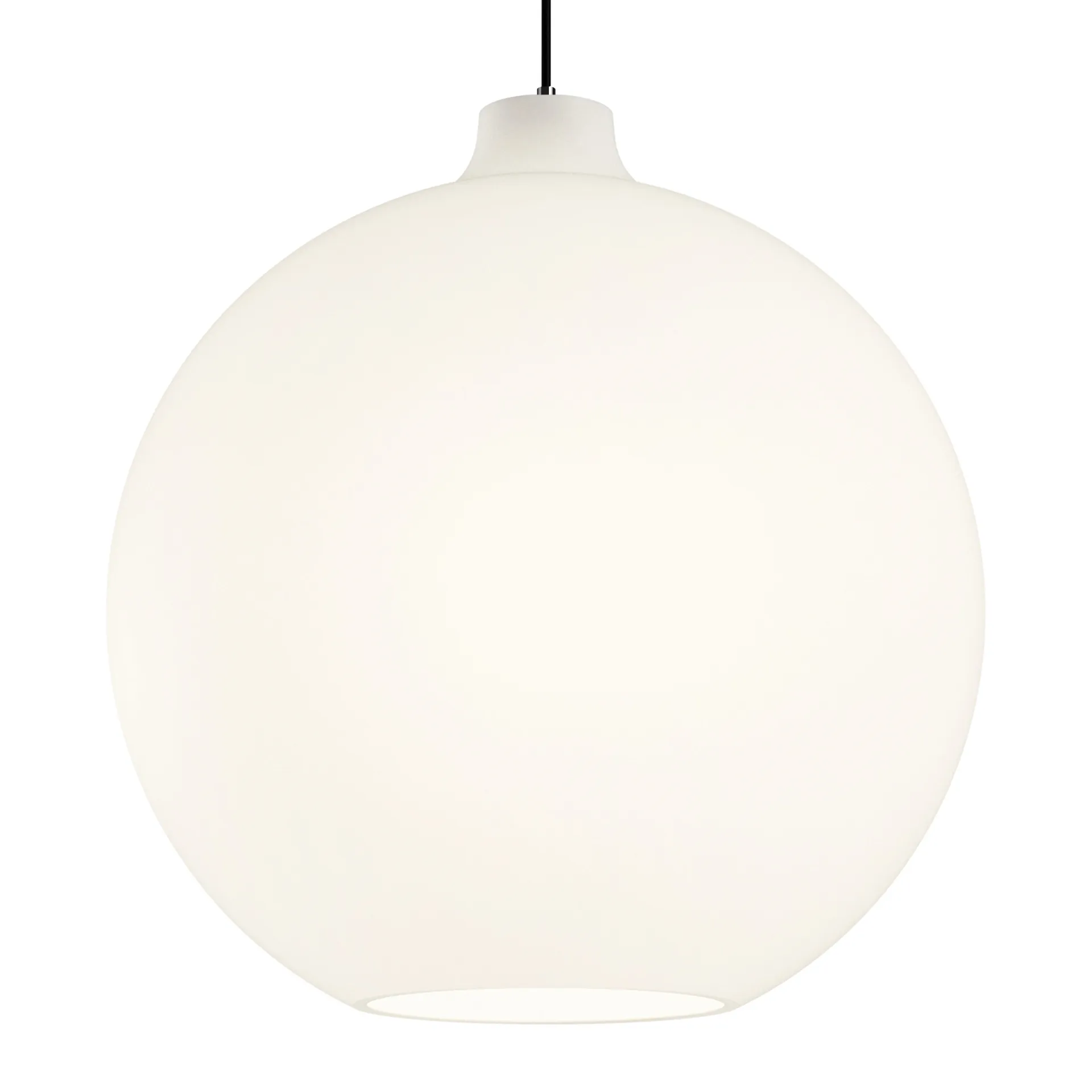 Suspension Wohlert Ø40cm, Verre blanc opale Louis Poulsen