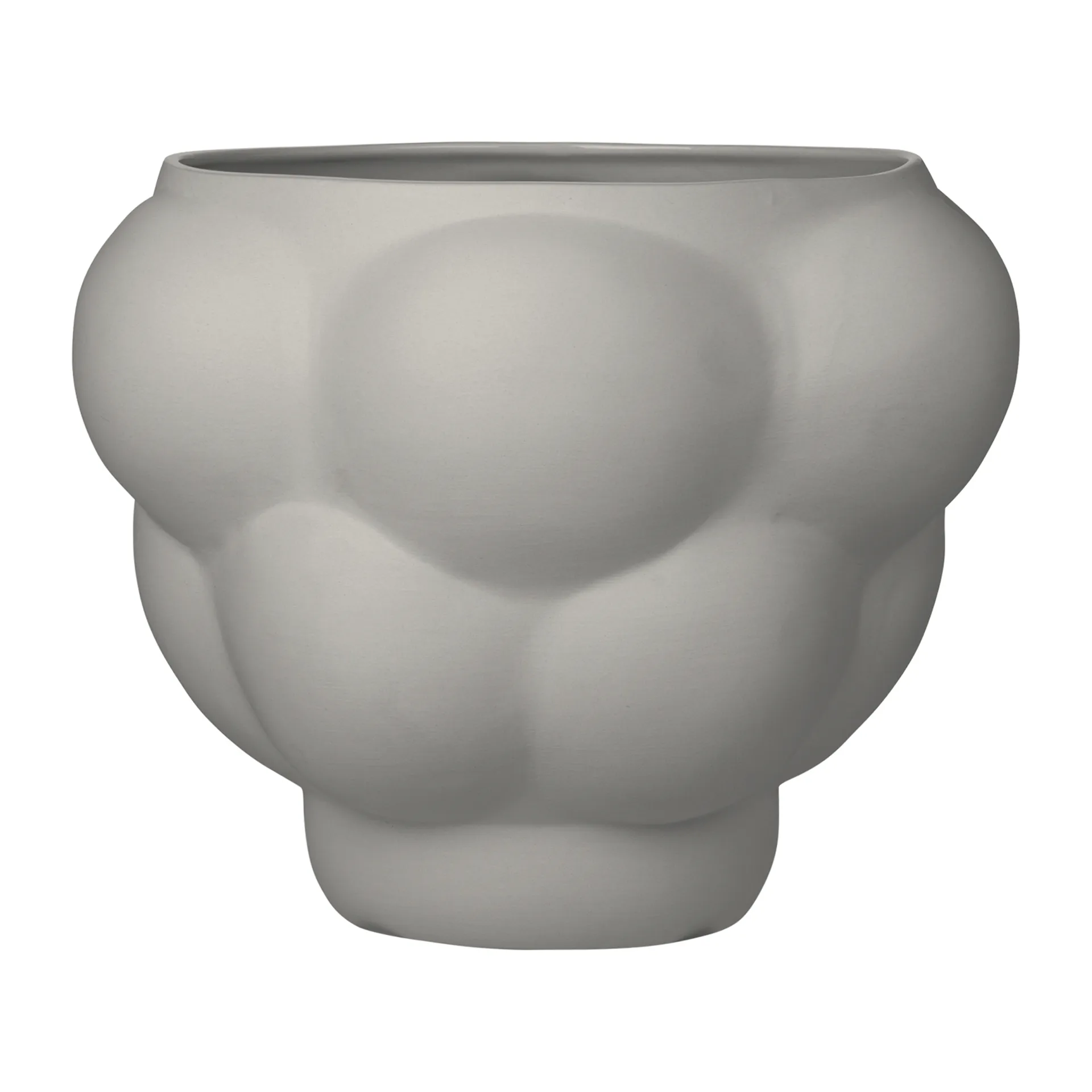 Bol-Pot Balloon 05 24 cm Ø32 cm, Sanded Grey Louise Roe