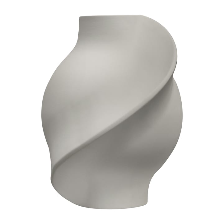 Vase Pirout 01 22 cm - Sanded Grey - Louise Roe Copenhagen