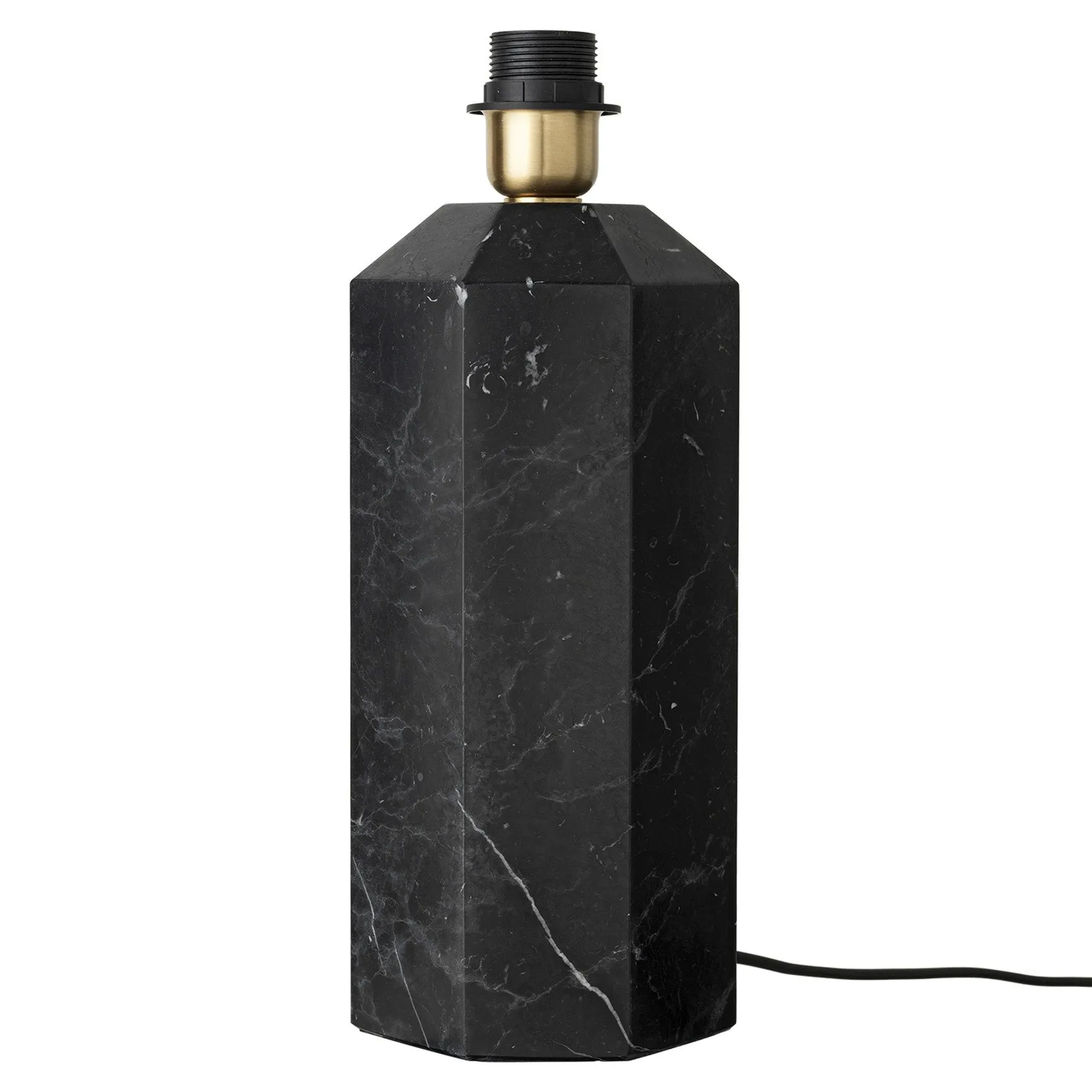 Pied pour lampe The eight over eight, Noir Marbre Louise Roe