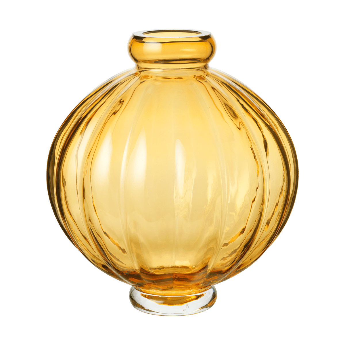 Louise Roe Vase Balloon 25cm Ambre | Design Scandinave | Vases | Jaune