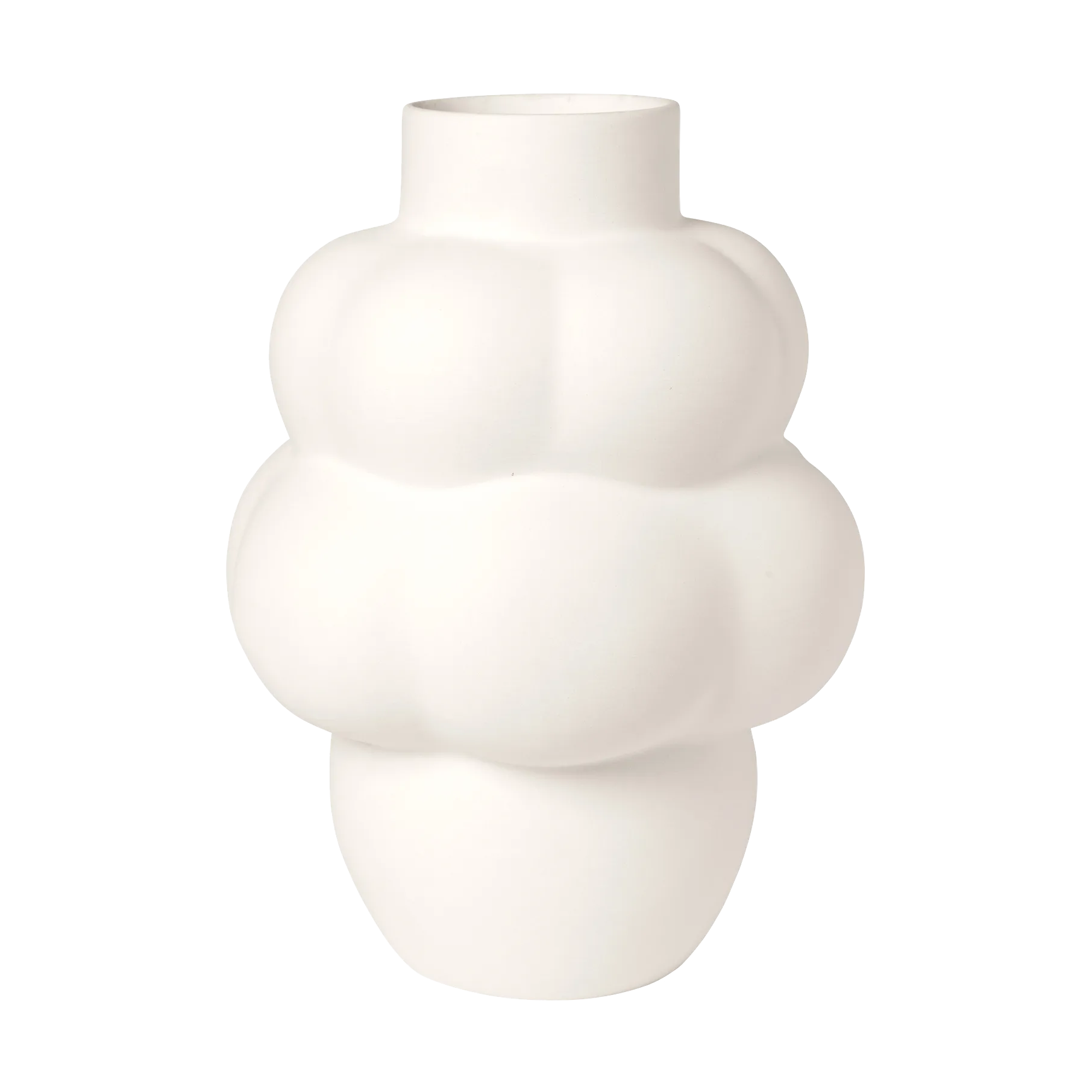 Vase Petit Balloon 04 18 cm, Blanc Brut Louise Roe