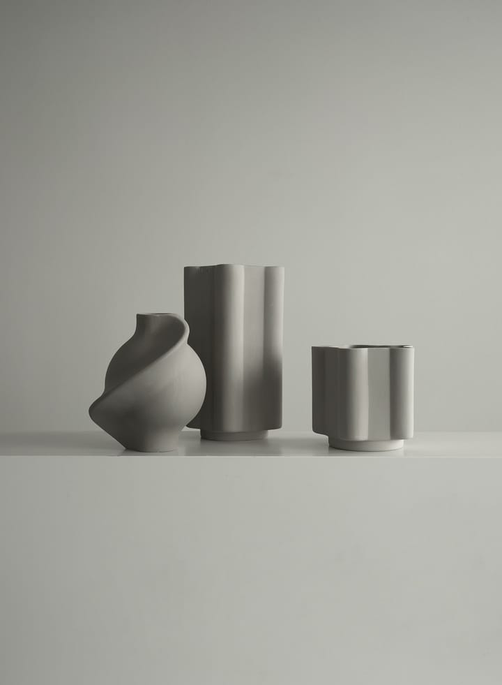 Vase Pirout 01 22 cm - Sanded Grey - Louise Roe