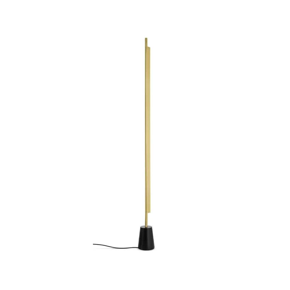 Lampadaire Compendium, laiton Luceplan