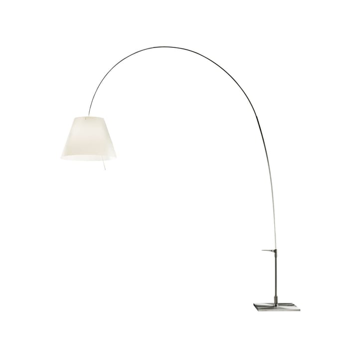 Lampadaire Lady Costanza D13E d - abat-jour blanc, pied en aluminium - Luceplan