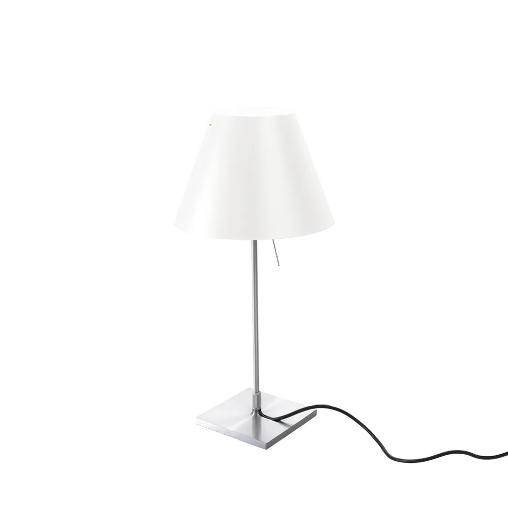Lampe de table Costanzina D13 pi.c, blanc, interrupteur marche-arrêt Luceplan