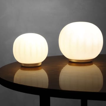 Lampe de table Lita - ø18 cm, socle en laiton - Luceplan