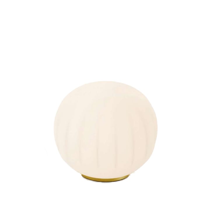 Lampe de table Lita - ø30 cm, socle en laiton - Luceplan