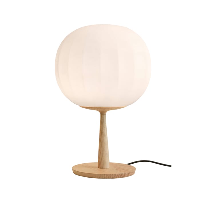 Lampe de table Lita - ø30 cm, structure en frêne - Luceplan
