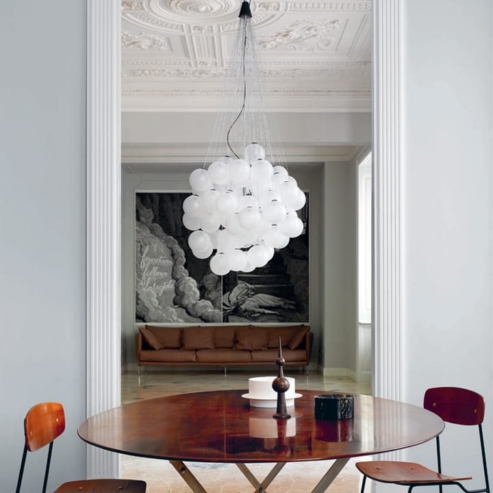 Suspension Stochastic, opale, 72 sphères Luceplan