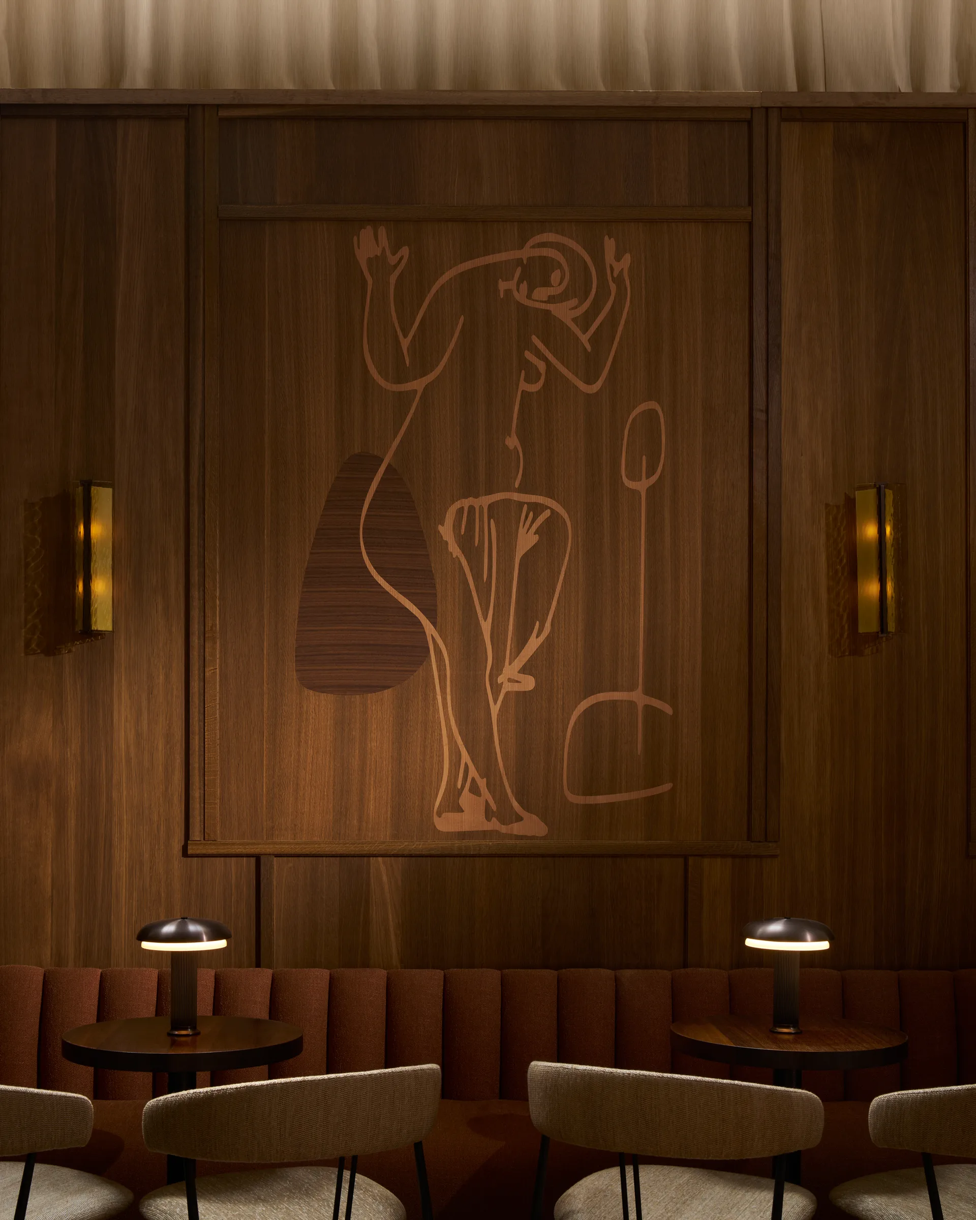 Applique murale Ryff, Bronze LYFA