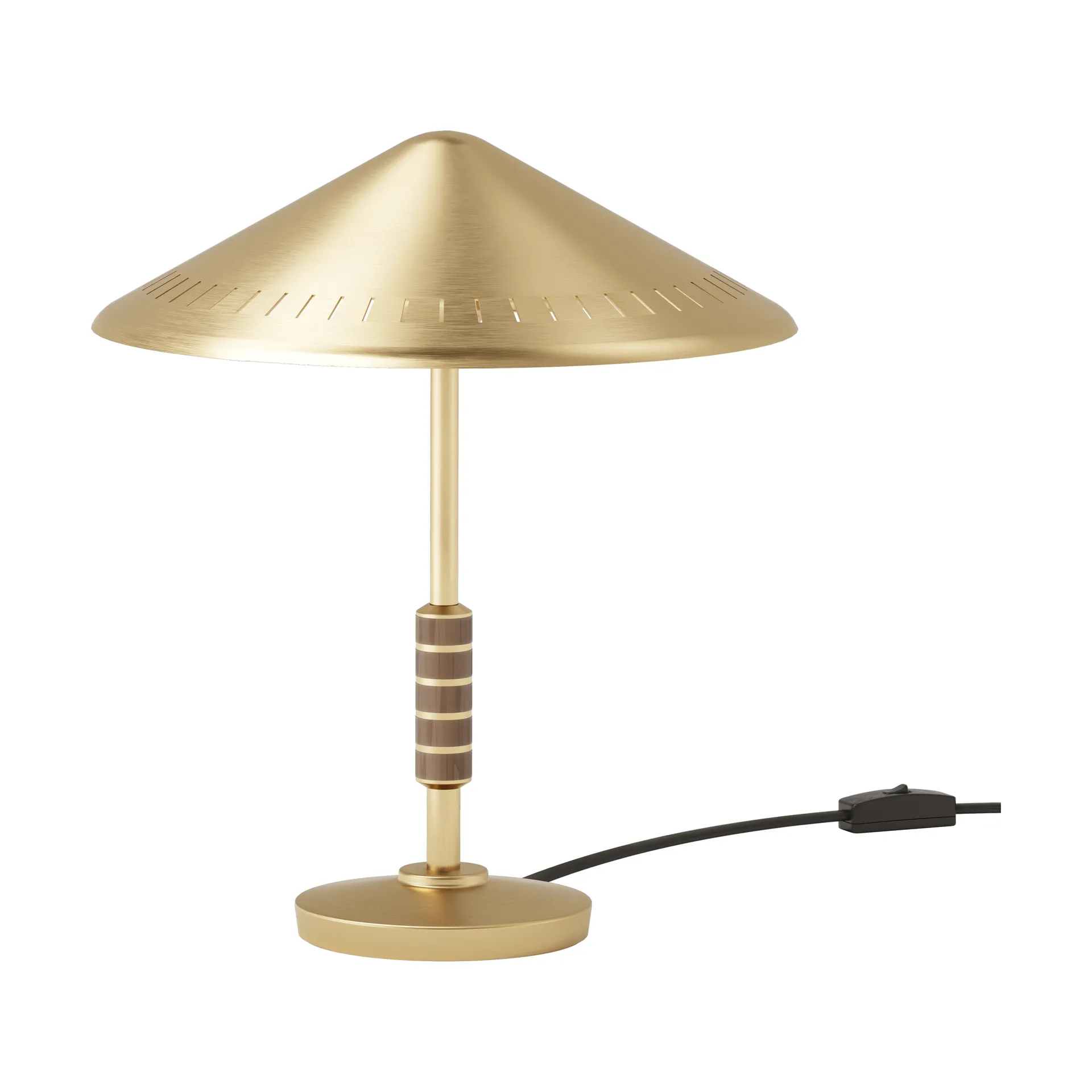 Lampe de table Governor 250, Brass-walnut LYFA