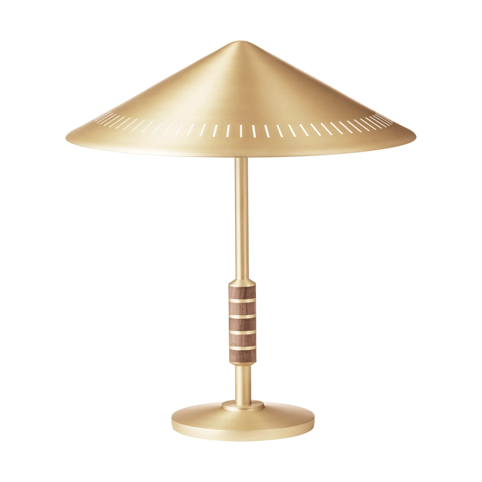 Lampe de table Governor 405, Brass-walnut LYFA