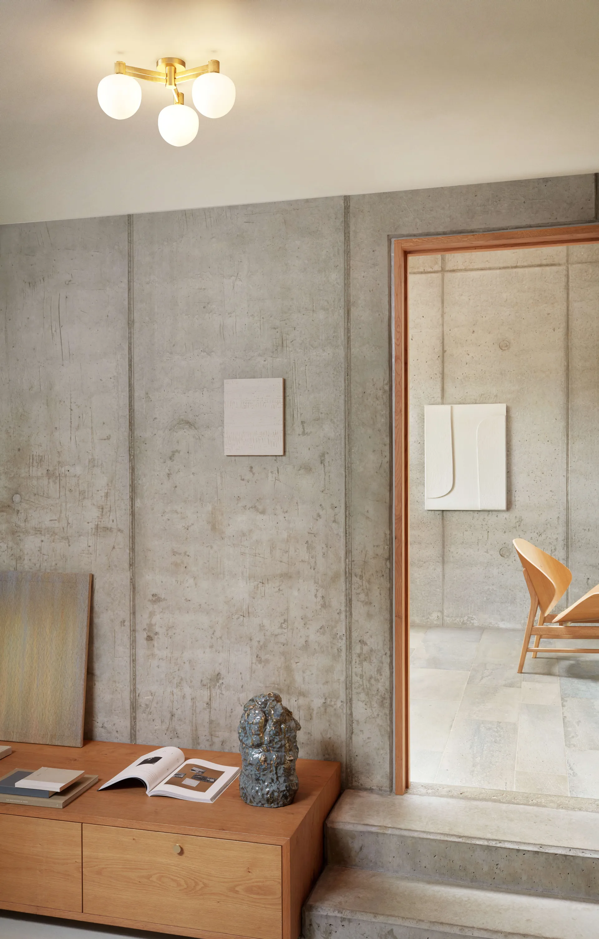 Plafonnier Memoir III 120, Brass LYFA