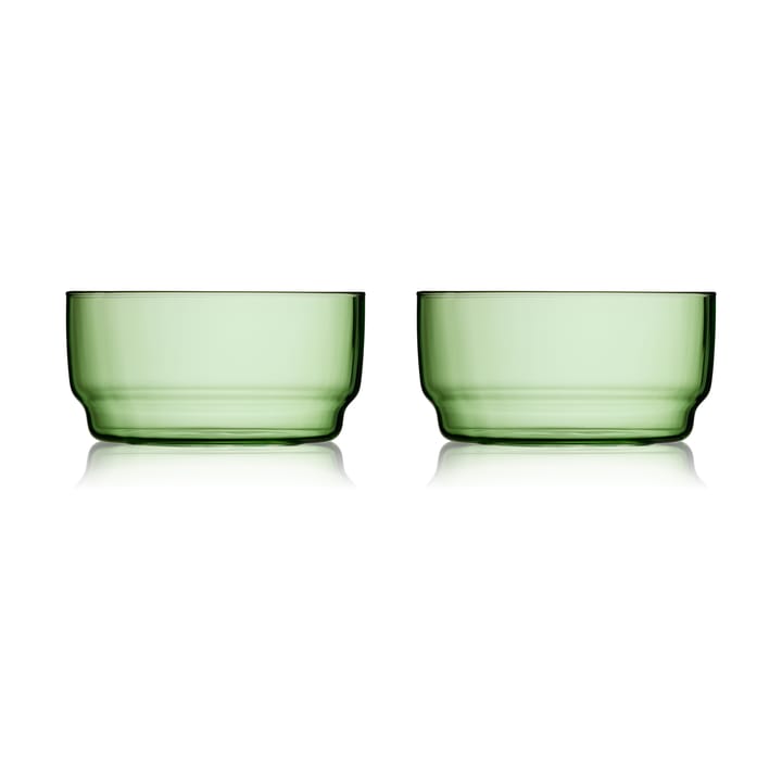 Bol Torino 50 cl, lot de 2 - Vert - Lyngby Glas