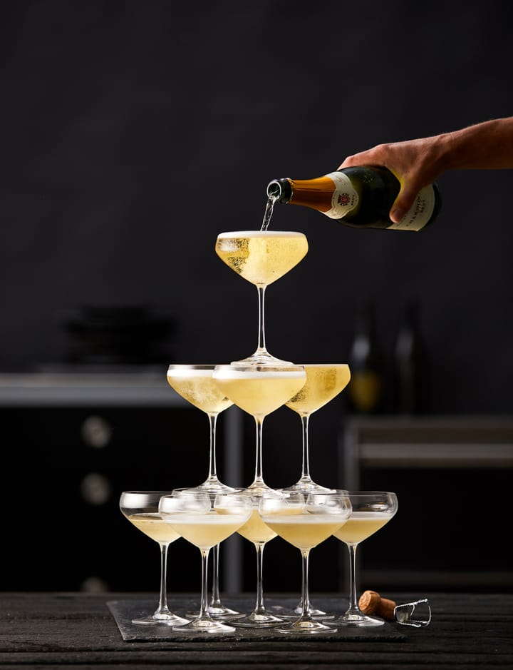Coupe à champagne Juvel 34 cl, lot de 4 - Cristal - Lyngby Glas