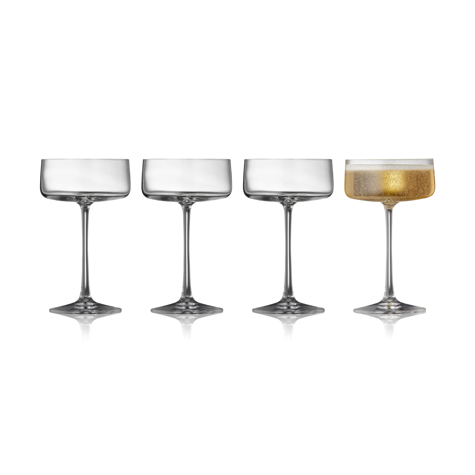 Coupe à champagne Zero 26 cl, lot de 4, Cristal Lyngby Glas