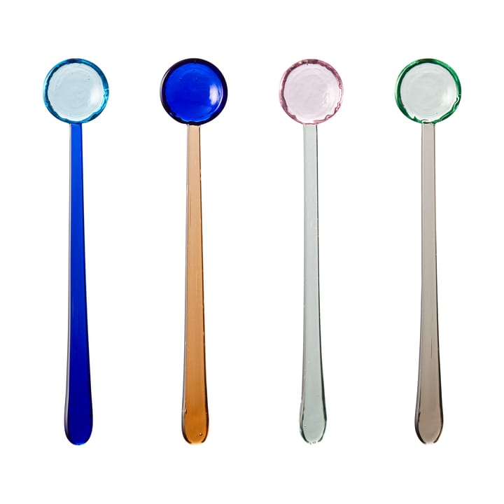 Cuillère en verre Torino 18 cm 4 pièces, Mix Lyngby Glas