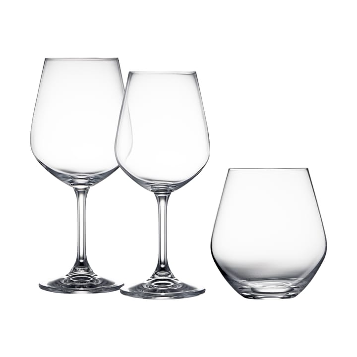 Ensemble de verres Lyngby Glas 18 pièces, Cristal Lyngby Glas