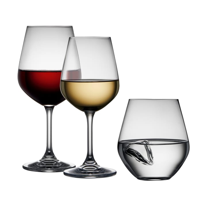 Ensemble de verres Lyngby Glas 18 pièces, Cristal Lyngby Glas