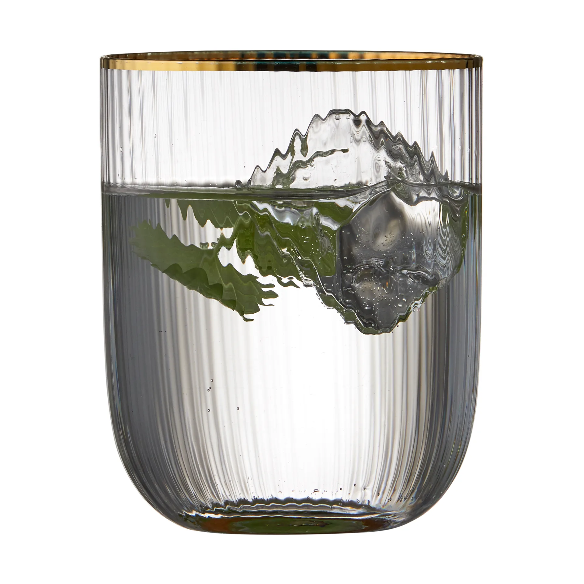 Gobelet en verre Palermo Gold 35 cl, lot de 4, Transparent-or Lyngby Glas