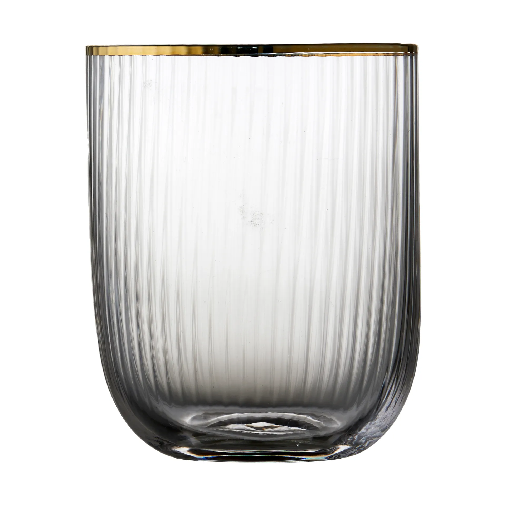 Gobelet en verre Palermo Gold 35 cl, lot de 4, Transparent-or Lyngby Glas