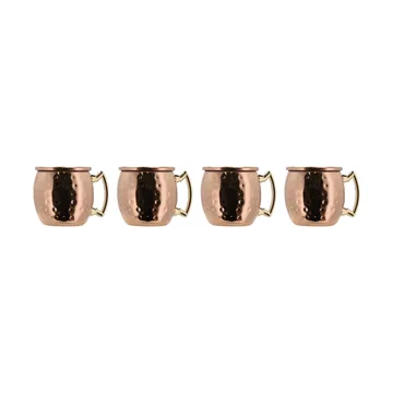 Mini verre à shot Moscow mule 8 cl, lot de 4 - Cuivre - Lyngby Glas