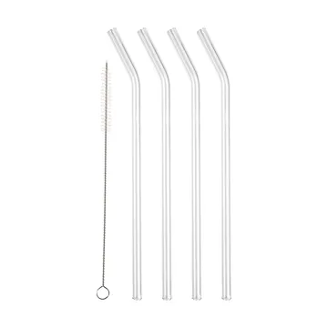 Pailles en verre Lyngby Glas 21,5 cm - lot de 4 - Transparent - Lyngby Glas