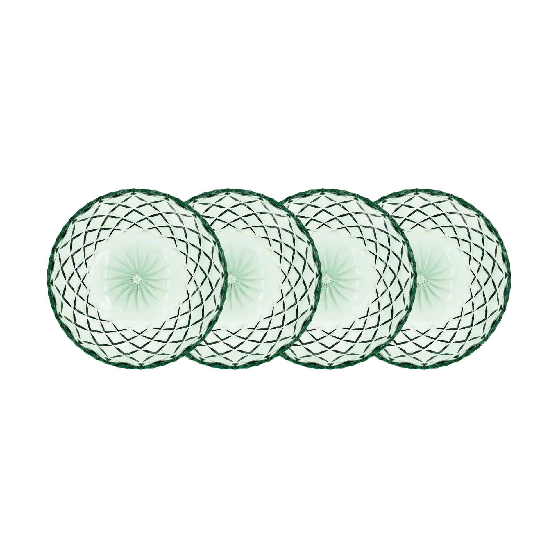Petite assiette Sorrento Ø 16 cm, lot de 4, Vert Lyngby Glas