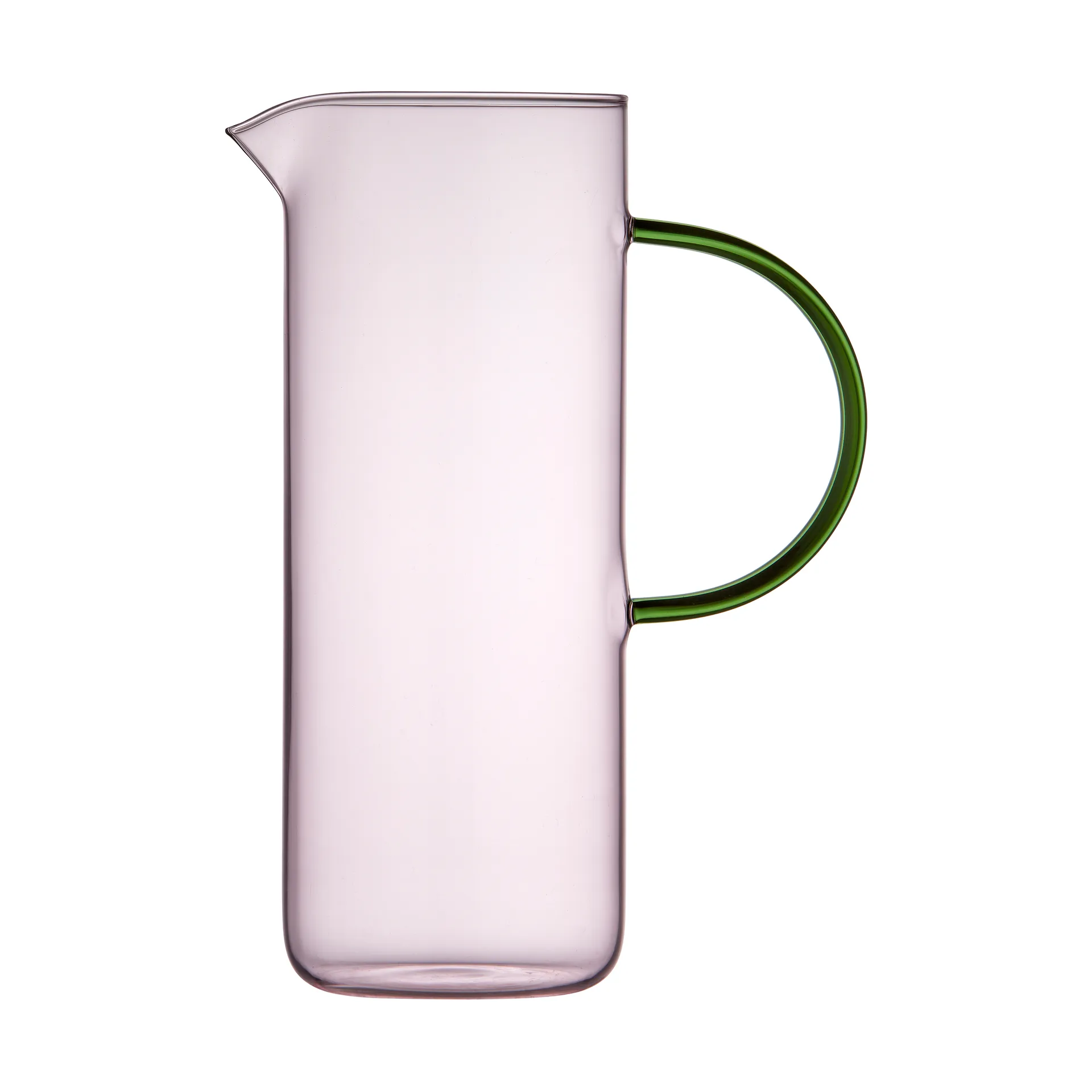 Pichet en verre Torino 1,1 l, Pink-green Lyngby Glas