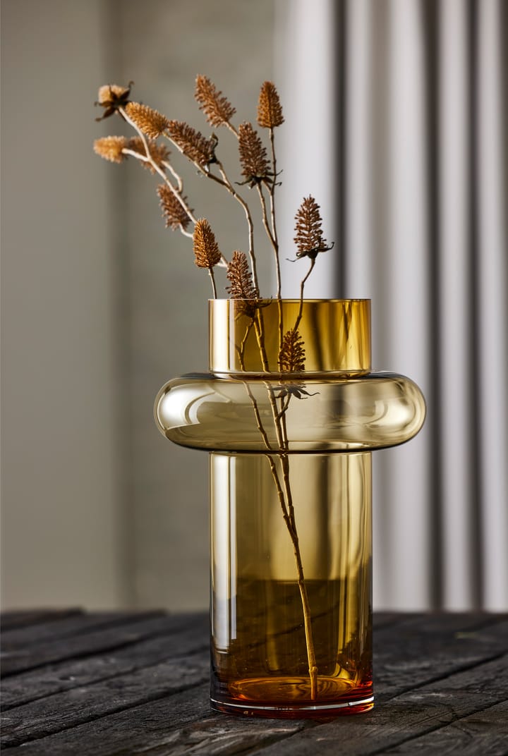 Vase Tube verre 40 cm, Amber Lyngby Glas
