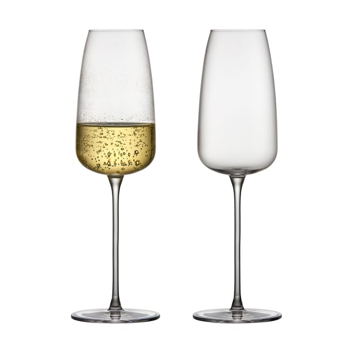 Verre à champagne Veneto 36 cl, lot de 2 - Clear - Lyngby Glas