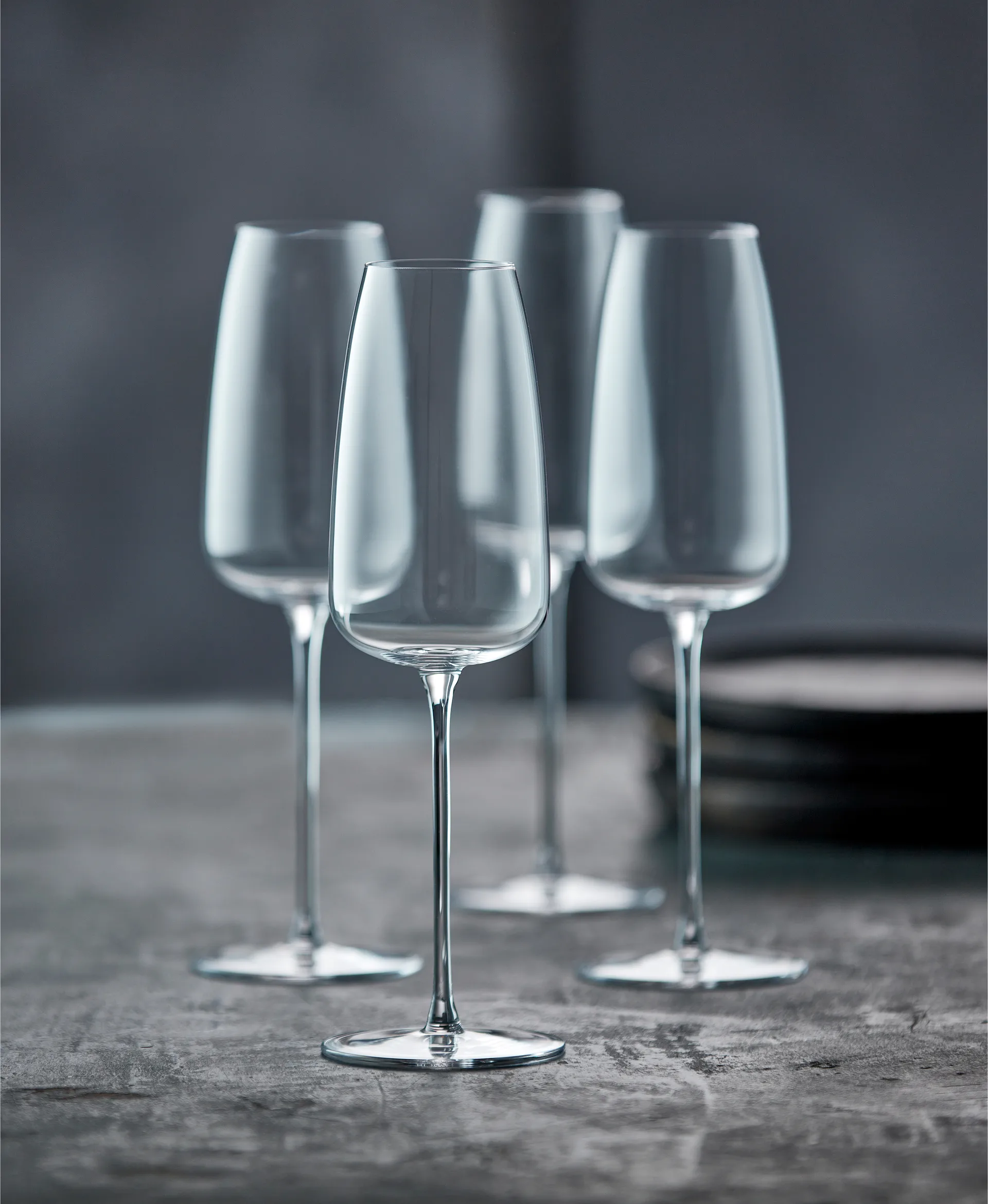 Verre à champagne Veneto 36 cl, lot de 2, Clear Lyngby Glas