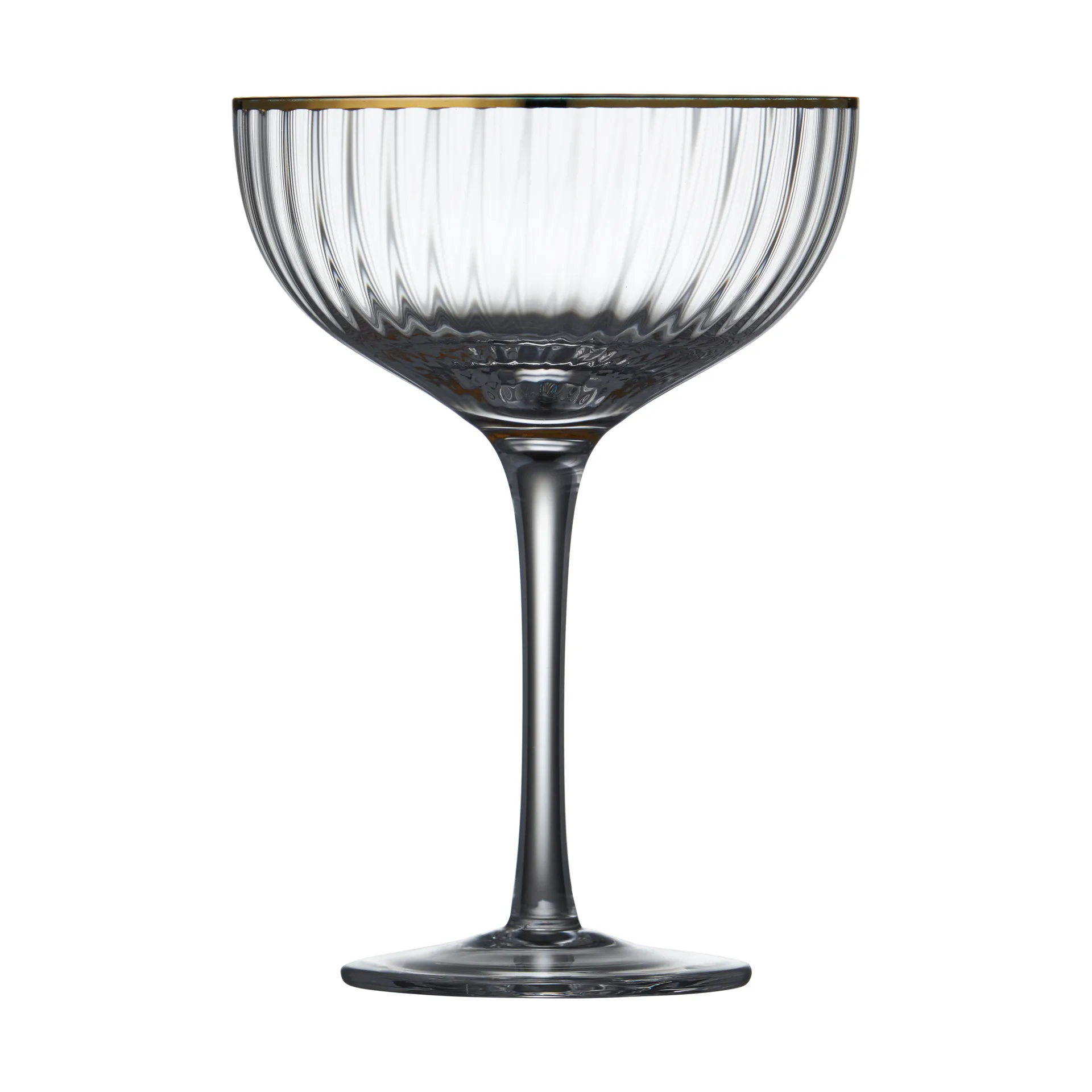 Verre à cocktail Palermo Gold 31,5 cl, lot de 4, Transparent-or Lyngby Glas