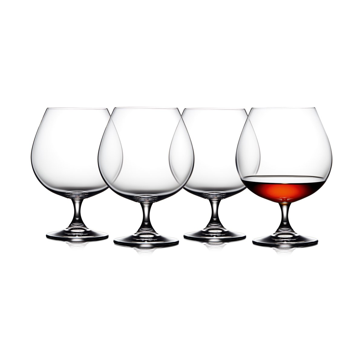 lyngby glas verre à cognac juvel 69 cl, lot de 4 cristal