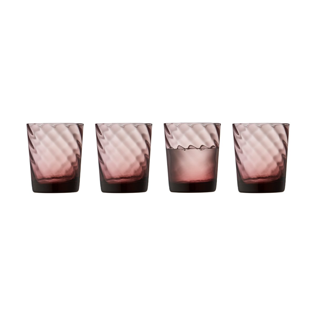 lyngby glas verre à eau vienna 30 cl, lot de 4 pink