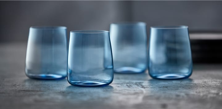 Verre à eau Zero 42 cl, lot de 4 - Blue - Lyngby Glas