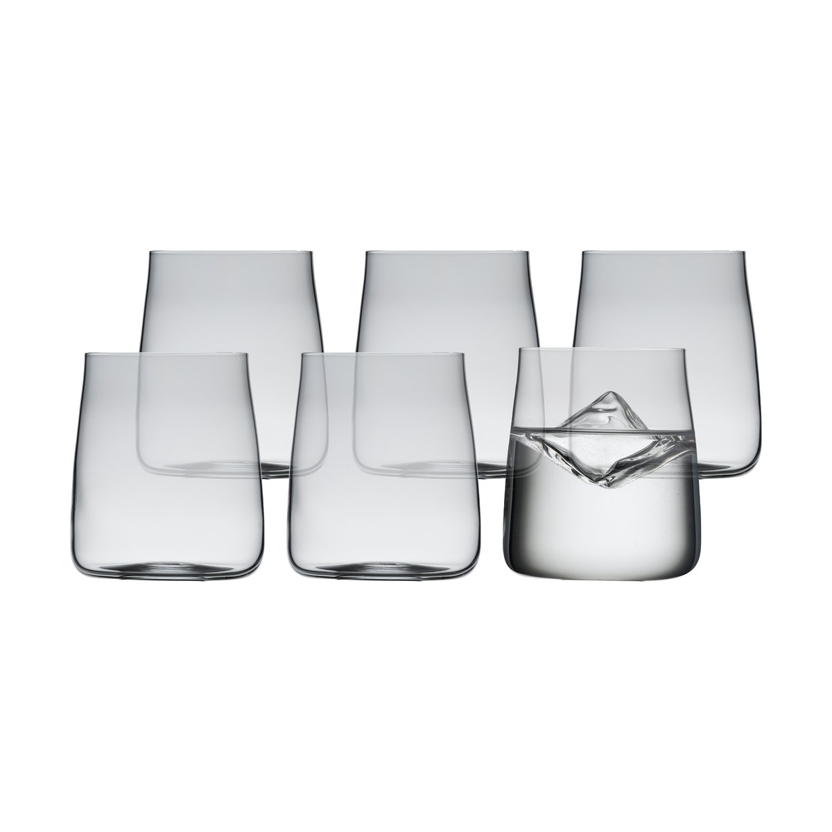 lyngby glas verre à eau zero 42 cl, lot de 4 cristal